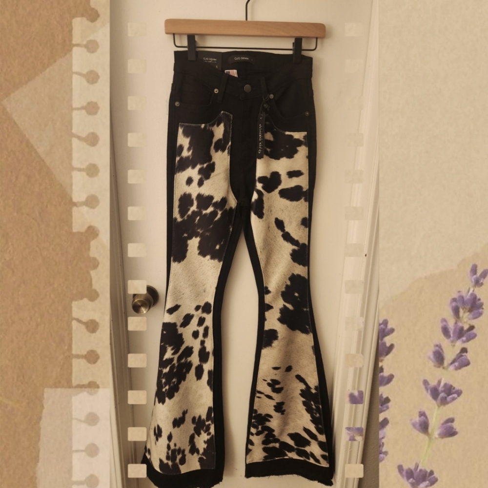 Rodeo Bell Bottom Jean in Black